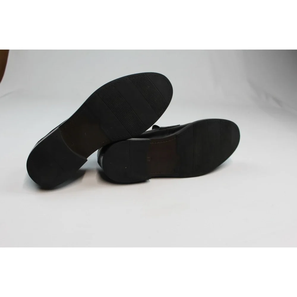 PARROTTO MEN Shoes Size 12 Genuine Black Leather & Made In  ITALY
